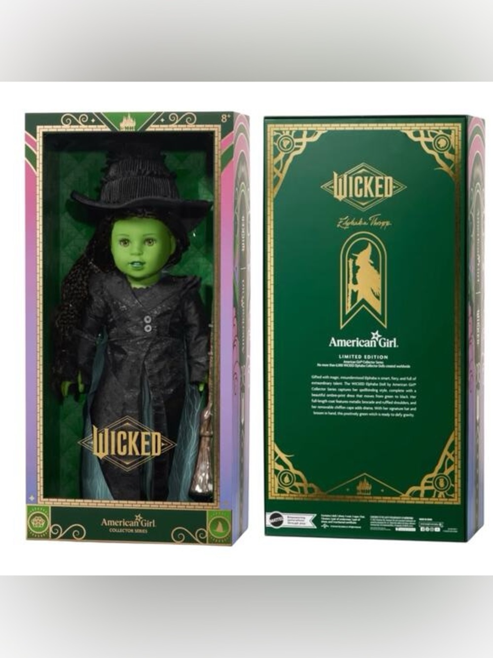 American Girl Wicked Elphaba Collector Doll 18” Limited Edition NEW IN BOX NIB